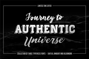 Authentic Trio: A Classy Font for Bold Campaigns