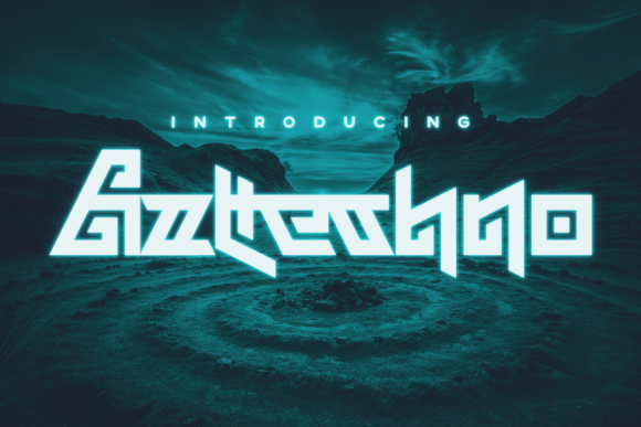 Aztechno: A Display Font for Creative Expression