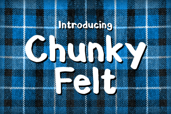 Chunky Felt Font for Creative Projects