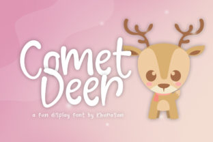 Comet Deer Font for Holiday Branding