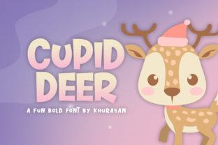 Cupid Deer Font for Holiday Branding