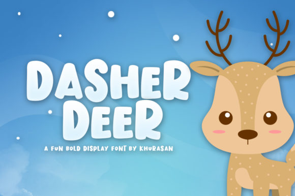 Dasher Deer Font for Holiday Branding