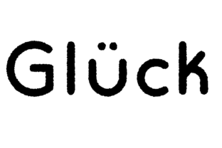 Gluck Bold Rough Font