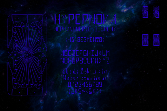 Hypernova Alphnum Font Review