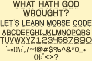 Learn Morse Code Font