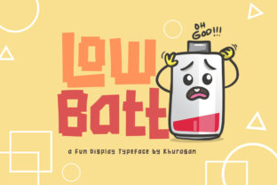 Low Batt Font for Creative Brands