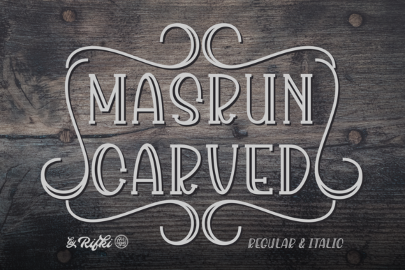 Masrun Carved Font Review