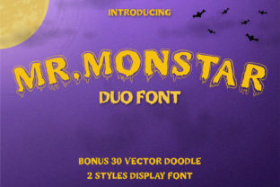 Mr. Monstar: A Spooky Display Font