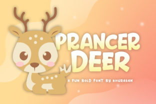 Prancer Deer Font for Holiday Branding