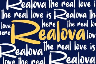 Realova: A Bold Display Typeface
