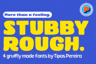 Stubby Rough Font for Creative Projects