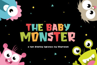 The Baby Monster Font for Halloween Branding