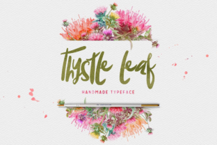 Thysle Leaf Font for Creative Projects