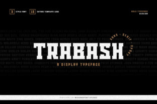 Trabash: Bold Display Font for Impactful Campaigns