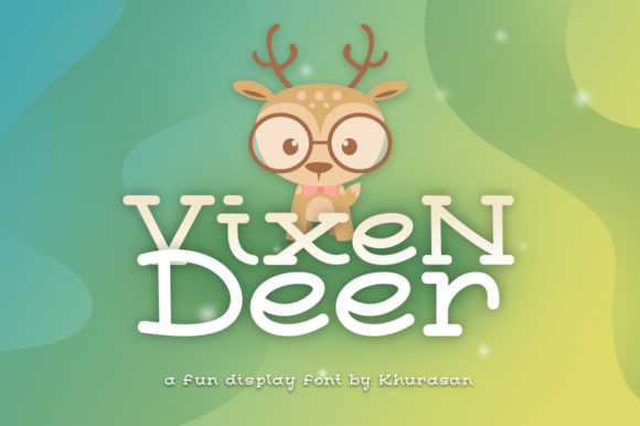 Vixen Deer Font for Holiday Branding